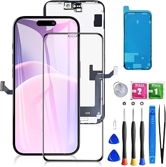 for iPhone 15 Plus Screen Replacement for A2847, A3093, A3096, A3094