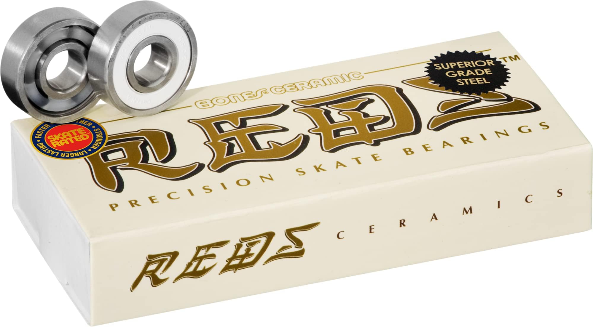 Ceramic Reds Bearings 8mm 16 Pack