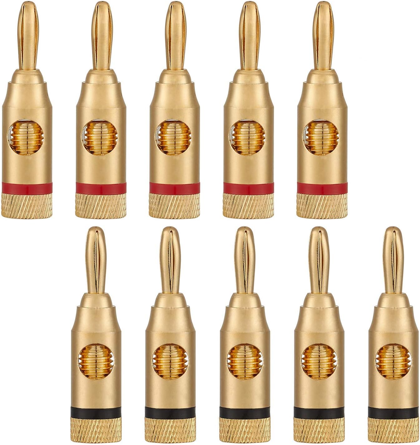 WGGE WG-3334 Spine Per Banana Placcate In Oro 24k (tipo A Vite