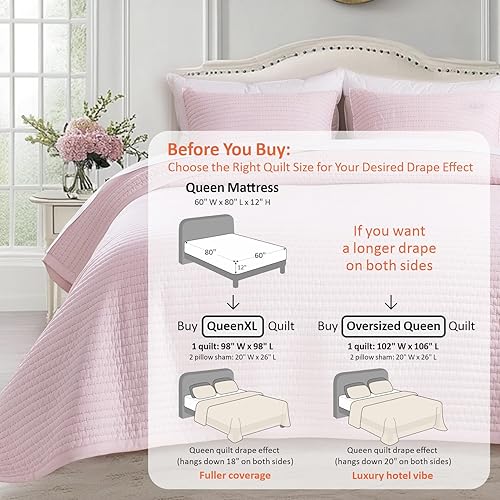 Miniatura 3 de KASENTEX - Juego de edredón de tamaño queen XL, colcha ligera de 3 capas suave y lavada, diseño nórdico minimalista (1 edredón + 2 fundas de