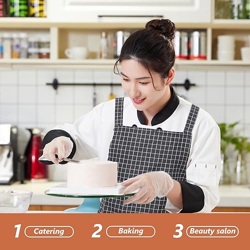 Miniatura 6 de Delantal ajustable de lona oscura de algodón y poliéster con bolsillo espacioso para hombres y mujeres, camareros, chefs, estilistas, salón de