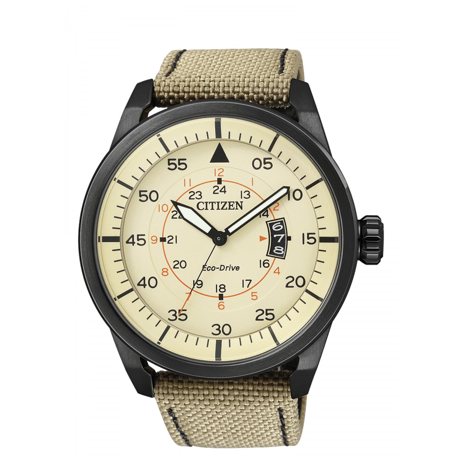 Analógico Modelo Reloj Aviator Eco-​Drive AW1365-​19P. Marca Citizen