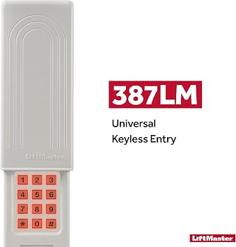 LiftMaster 387LM Wireless, Universal, and Keyless Entry Keypad for Garage Door and Gate Openers