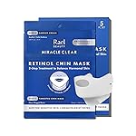 Rael Retinol Chin Mask with Miracle Clear Barrier Cream - Face Masks and Moisturizer, 2 Step System, Niacinamide, Ceramide NP, Korean Skincare (5 Kits)