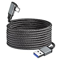 Vista 1 de Mshyet Cable de enlace compatible con OculusMeta Quest 2Pico 4 accesorios y PCSteam VR, cable de carga de transferencia de datos de alta velocidad
