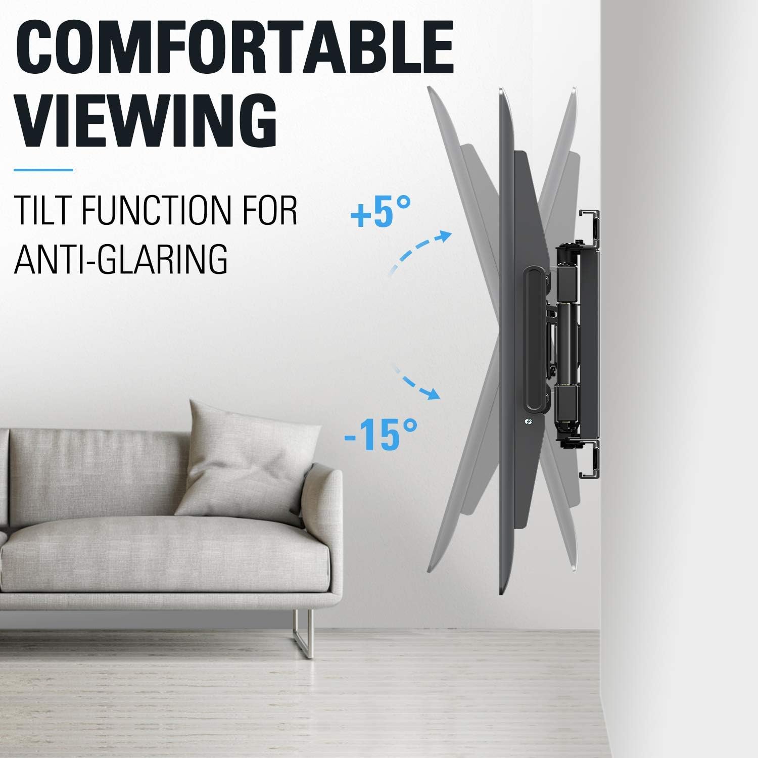 Mounting Dream MD2617-24K TV mount tilt function