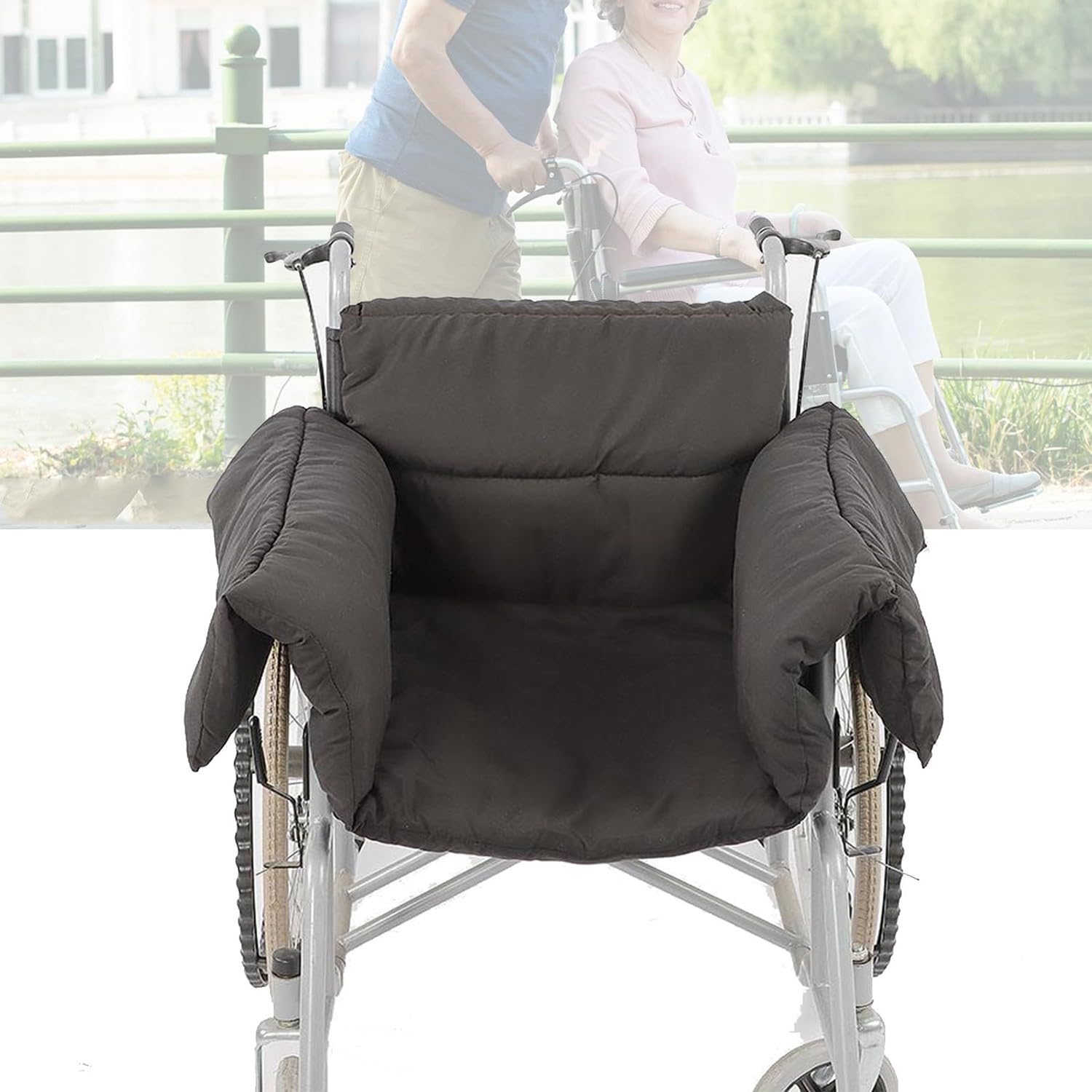Wheelchair Blanket, Comfort Wheelchair Cushion, T-Shaped Seat Cushion, Air Cushions for Pressure Relief, Comfortable Soft Suitable for Standard Wheelchairs, Wheelch
