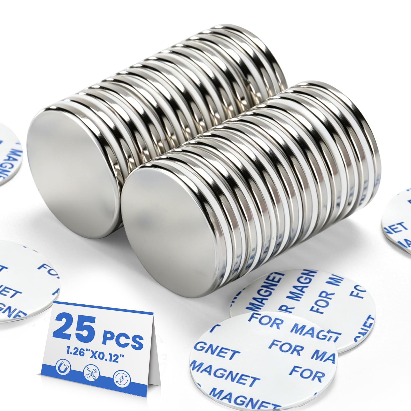 E BAVITE 12 Pack Strong Magnets with Adhesive Backing Powerful — Amazon image 10