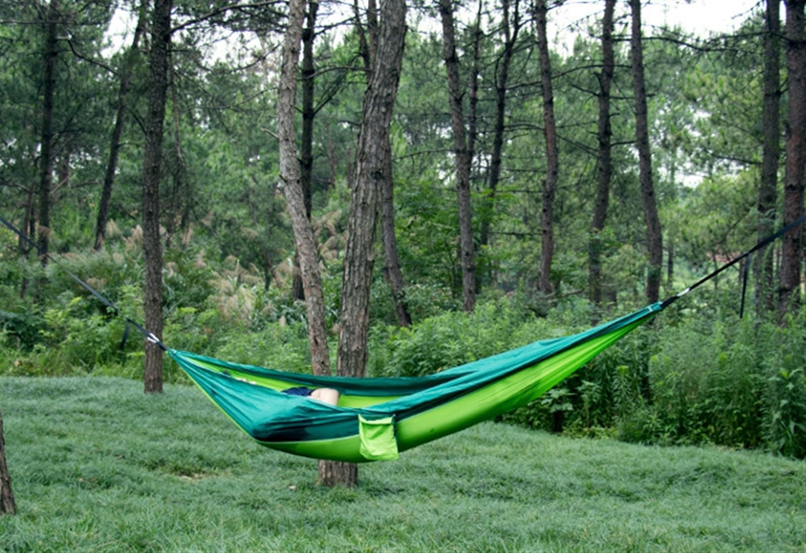 Amaca in nylon 210D per campeggio escursionismo in zaino(A,270x140 cm)