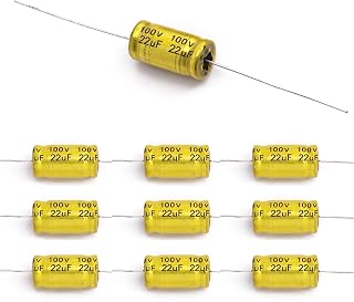 10Pcs 100V 22uF 10x16mm Axial Non-Polarized Audio Capacitors