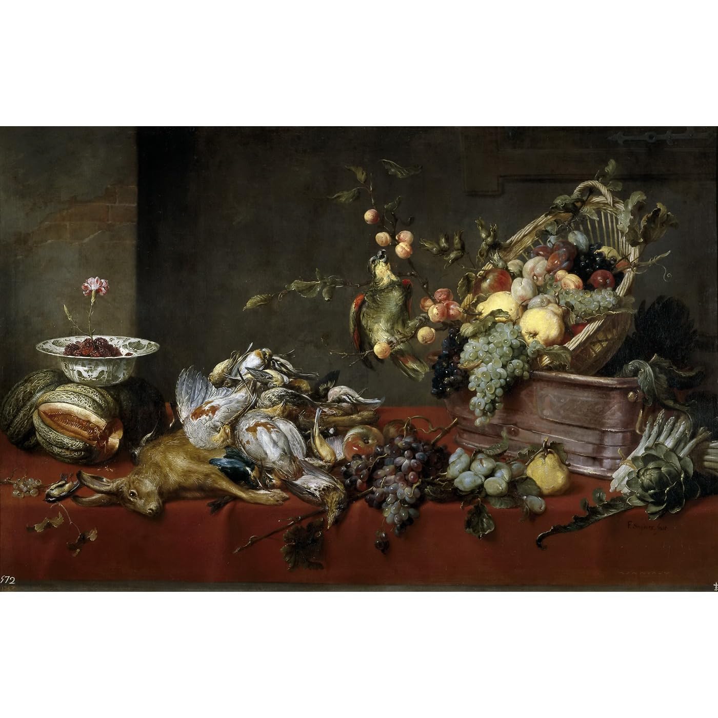 Impression sur toile Nature morte avec jeu Prado tableau 76x101 cm décoration