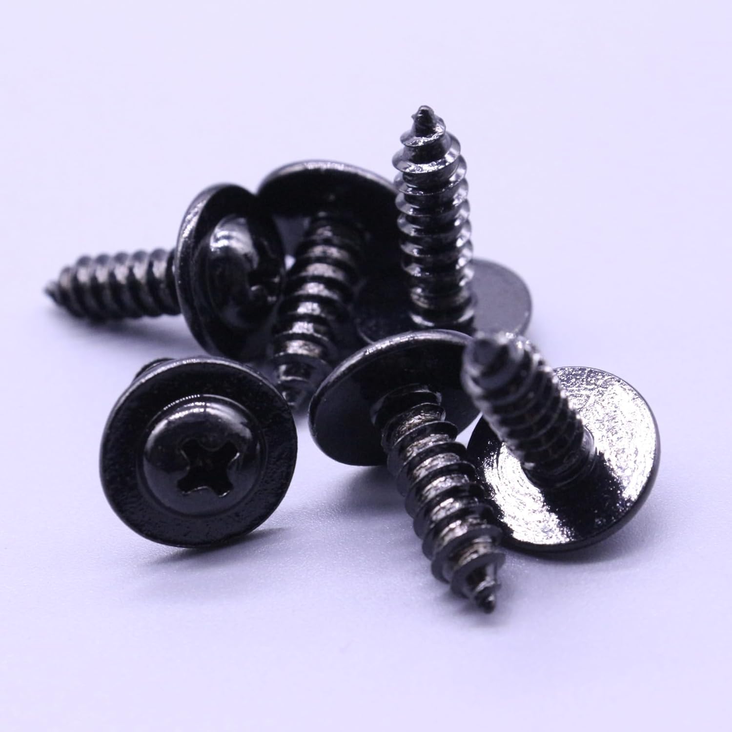 10 Pcs Door Trim Panel Screw Tapping Self-Tapping Bolt Steel Black 12492-05163 1249205163 For Hyundai Kia Accent Sonata Tucson Forte Sorento