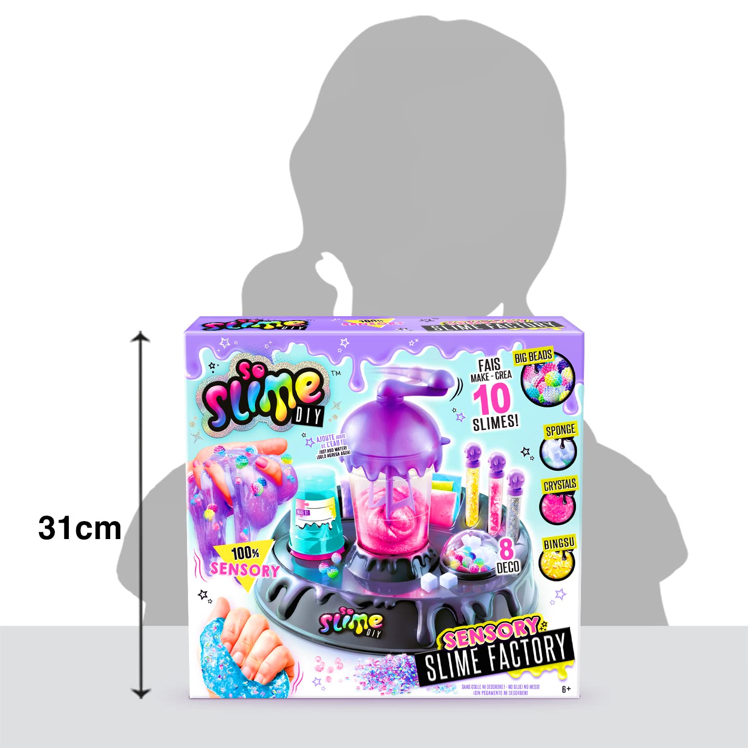 Canal Toys Fabryka sensoryczna-Fabrique Slime DIY-Od 6 lat-SSC 205, Fioletowy