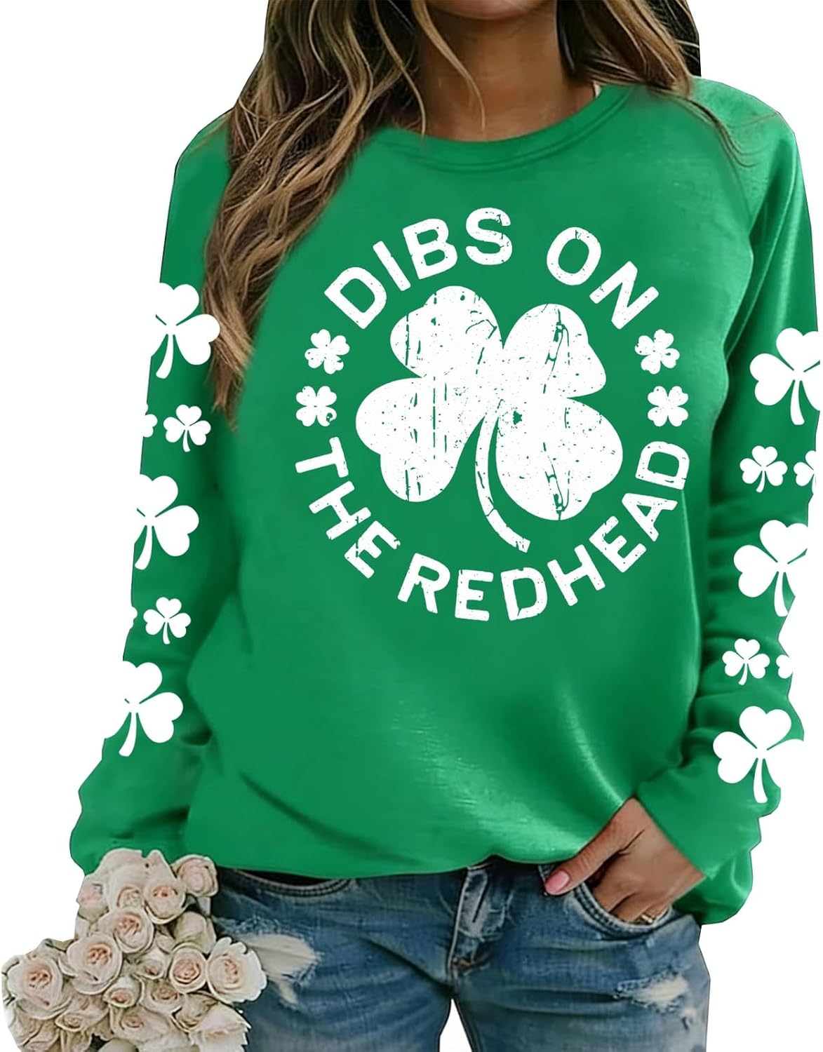 St Patricks Day Lucky Graphic Sweatshirt Irish Shamrock Lucky Sweatshirt St Patricks Day Gift