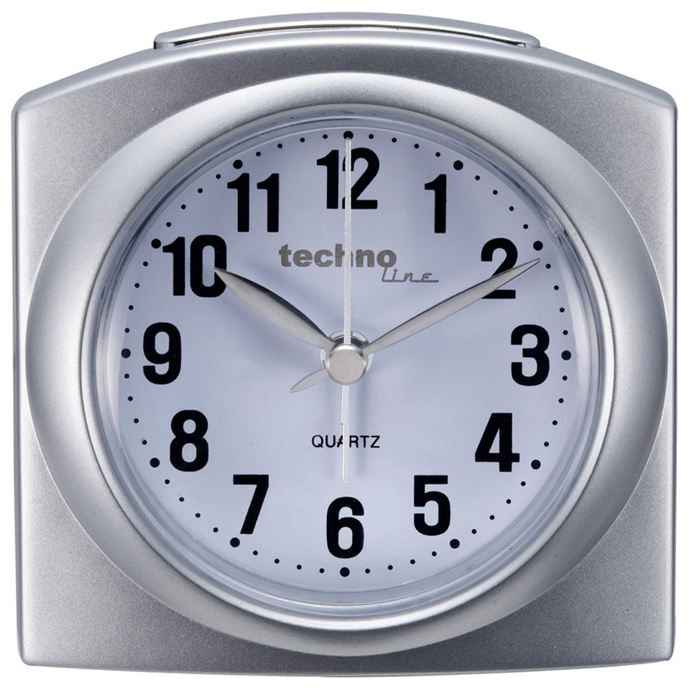 technoline Geneva L Quartz Clock, Silver