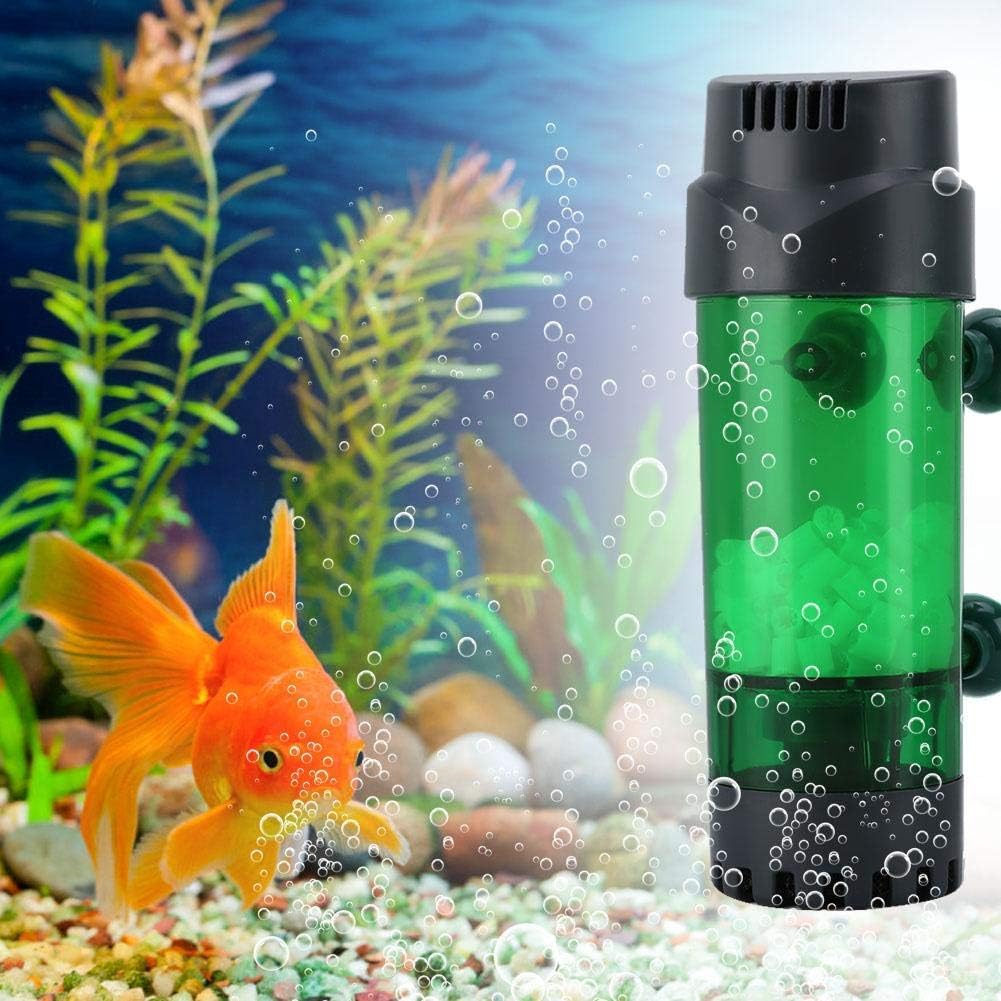 Fluidized Moving Bed Filter Double Biochemical Filter Aquarium Physical Sponge Filters with