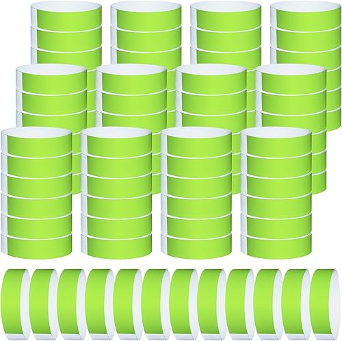 Miniatura 1 de 1200 pulseras de papel para eventos, color neón, pulseras de identificación de conciertos, pulseras de papel, pulseras de mano para eventos para