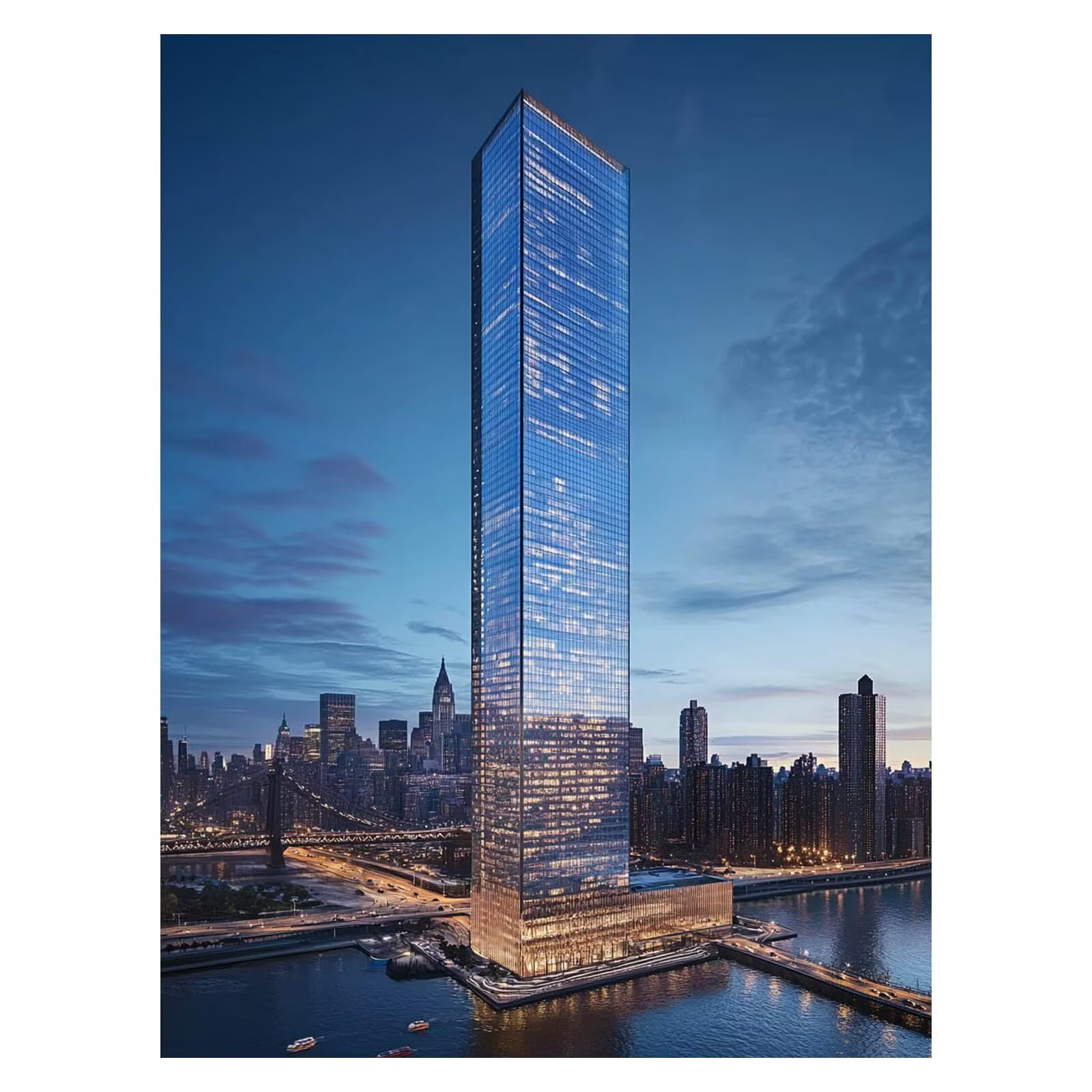 Malowanie według numerów dorosłych drapacz chmur, malowanie według numerów Architektura zestawy malarskie z farbami akrylowymi pędzlem malarskim i płótnem 135 x 100 cm, farba według numerów na prezent