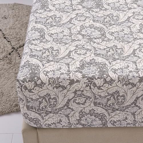 Miniatura 3 de Juego de sábanas de 100 % algodón estampado tamaño individual, colchón de hasta 14 pulgadas de profundidad, juego de ropa de cama con estampado de