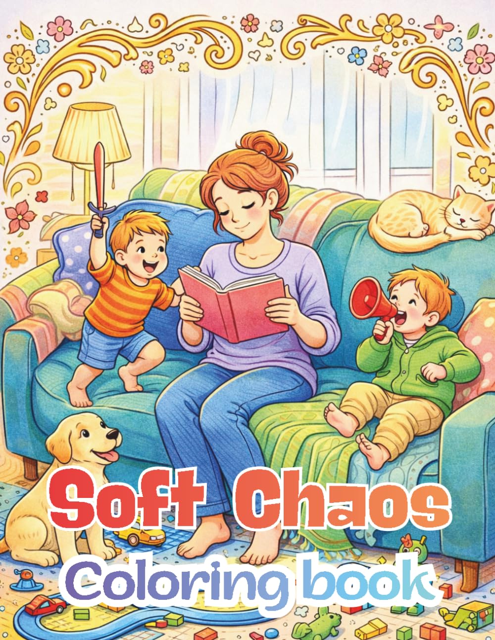 Soft Chaos: A Coloring Book for Moms Who Survive and Smile (Real Life Mom Series)