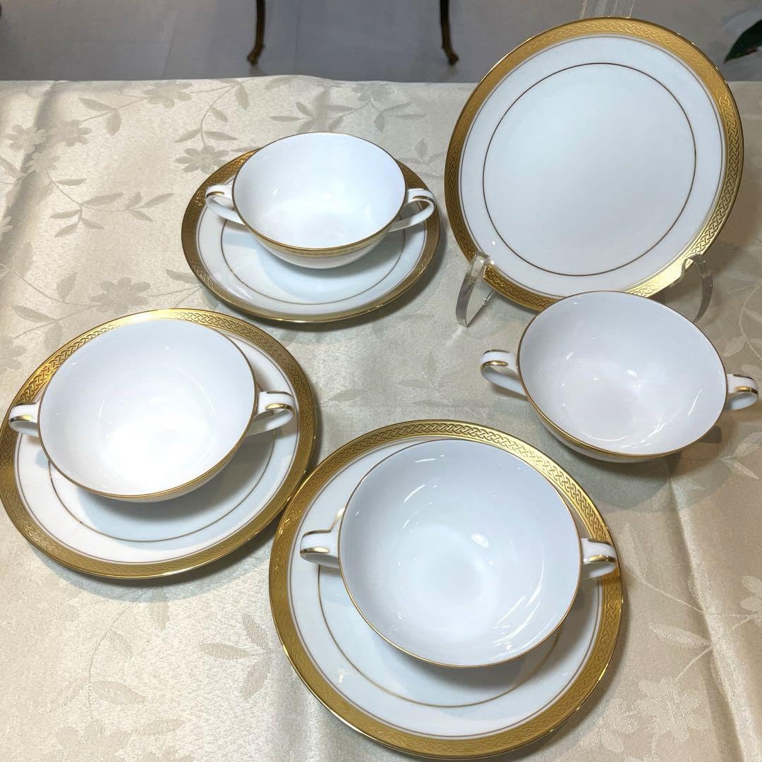 shougo　スープ皿4枚 片葉金蝕 22cmスープ皿