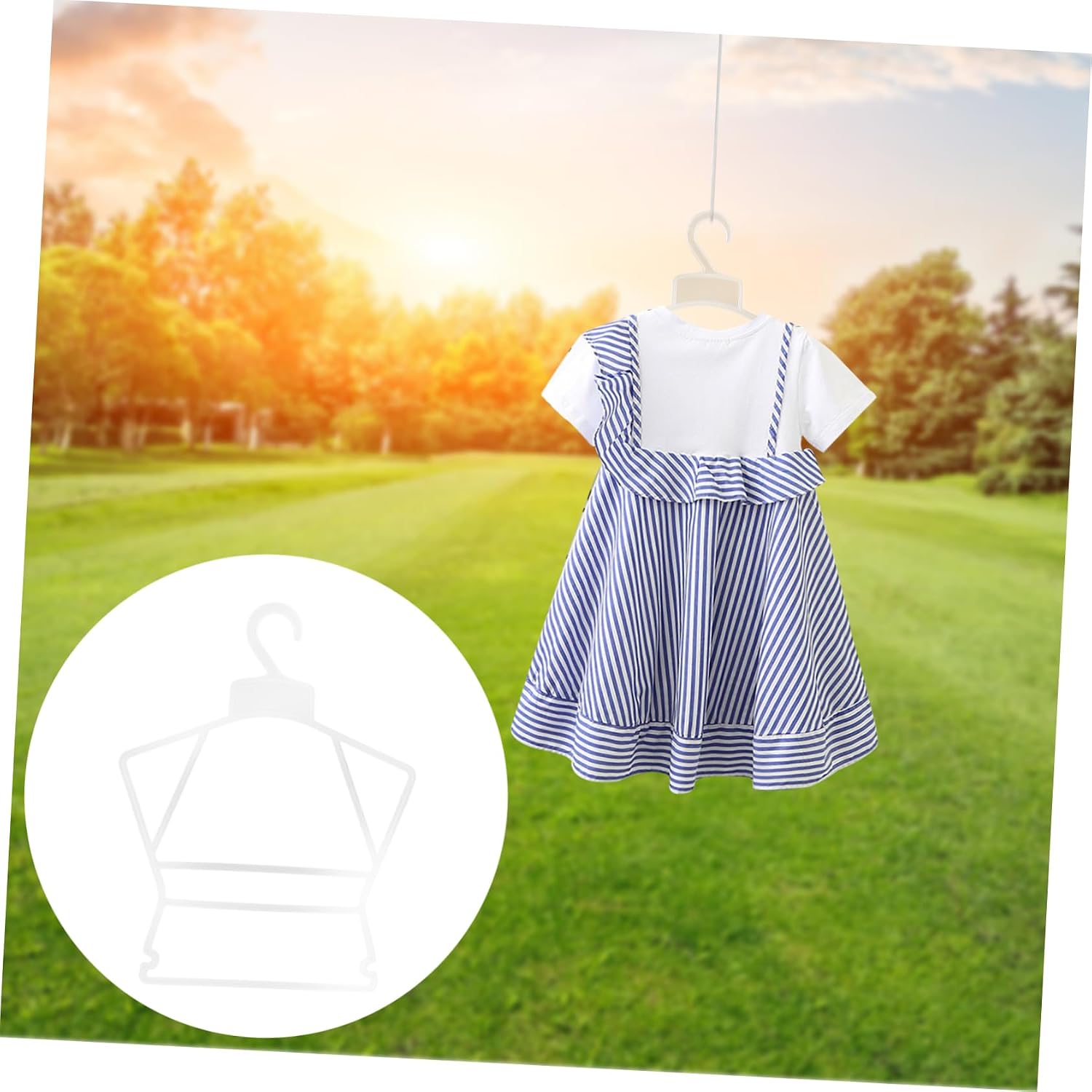 Baby Clothes Hangers 12-Pack Plastic Kids Clothes Drying Racks Infant Shirts Suits Swimwear Non-Slip Space Saving Wardrobe Organizer