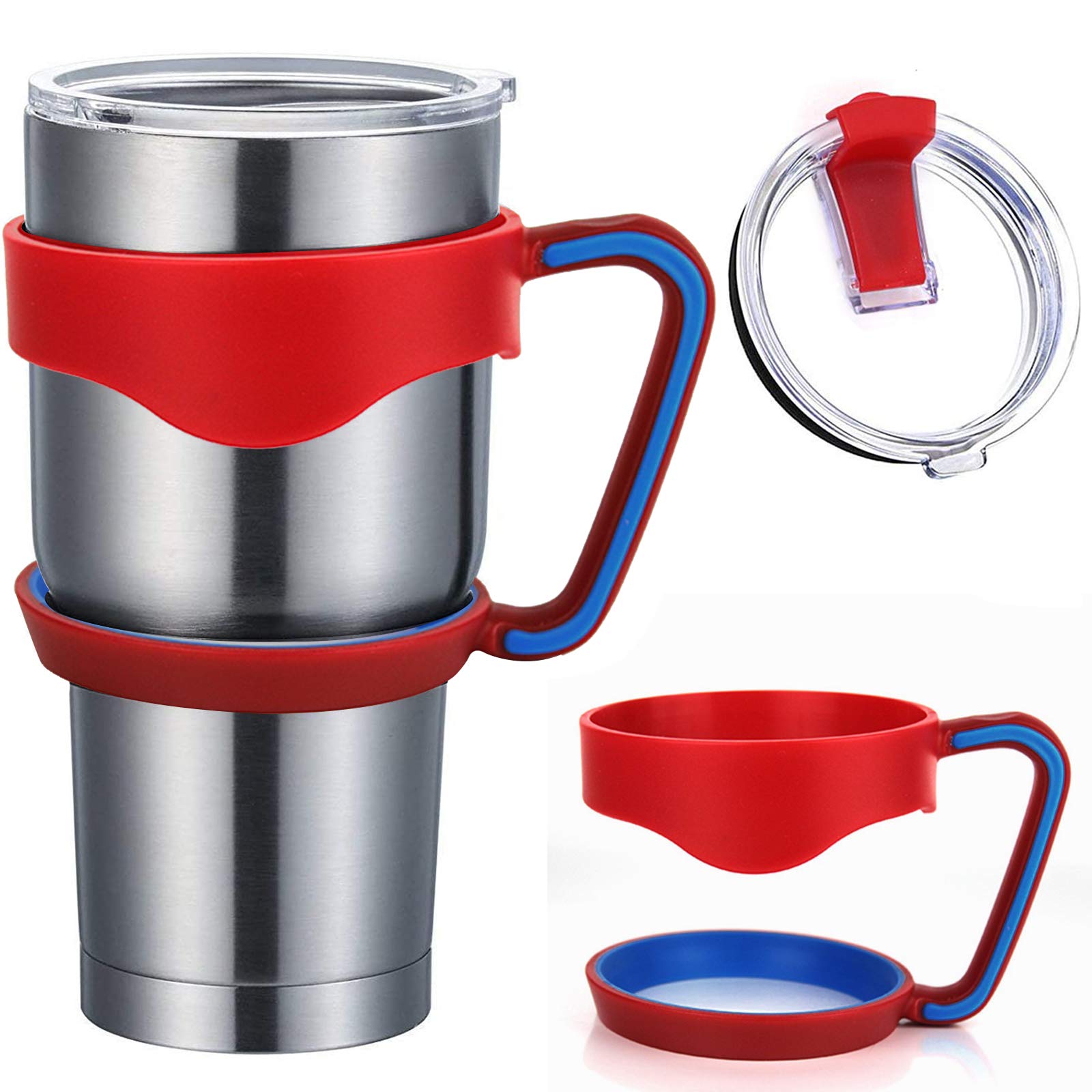 Buy 30oz Tumbler Handle Grip Cup Holder with 30oz Spill Proof Lids