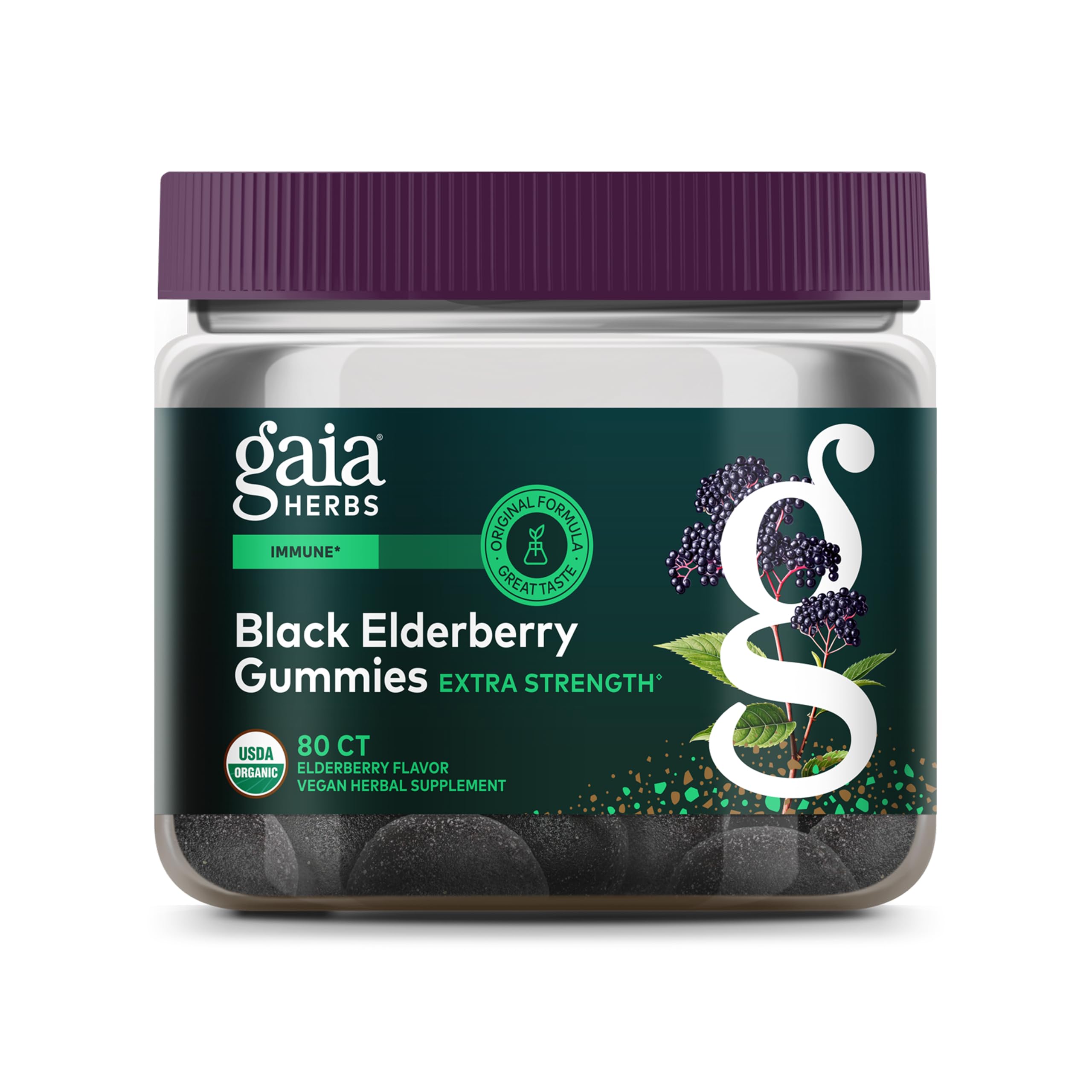 Gaia Herbs Black Elderberry Gummies