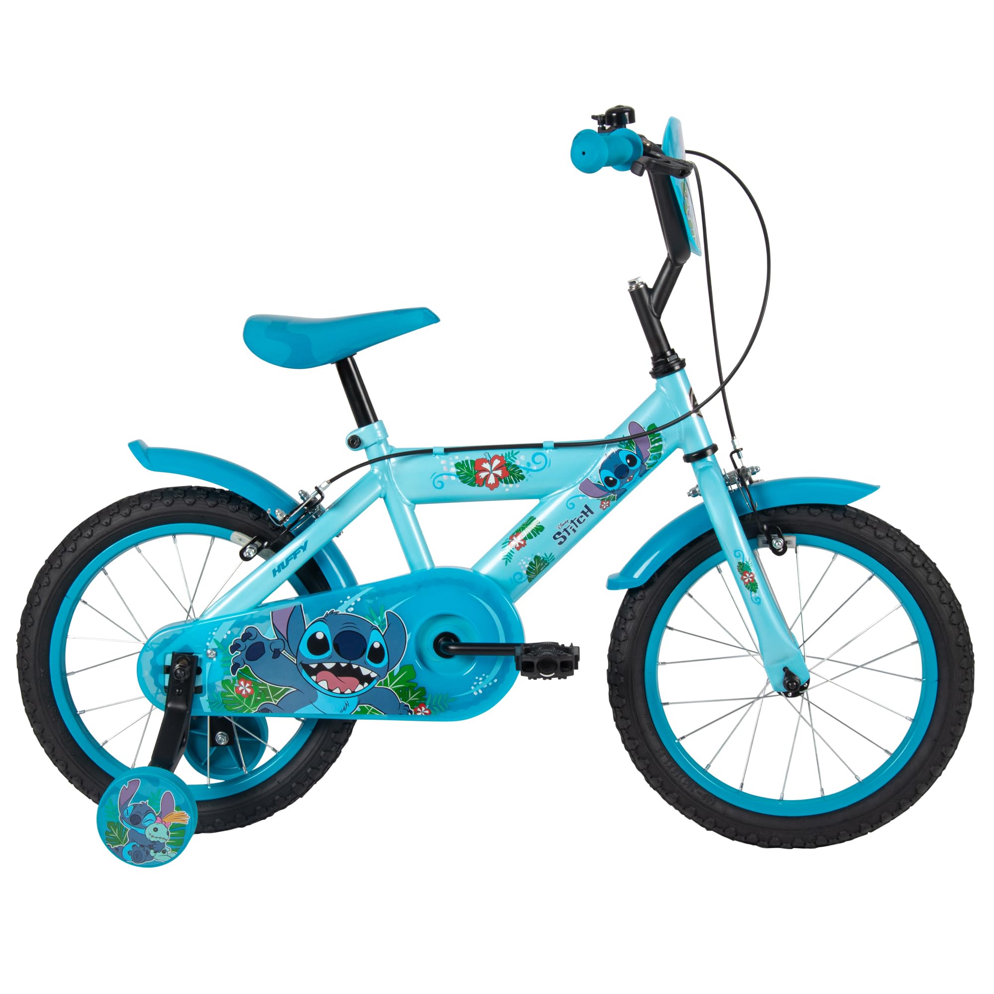 Huffy Disney Stitch - Bicicleta Infantil (12/14/16", con Ruedas)