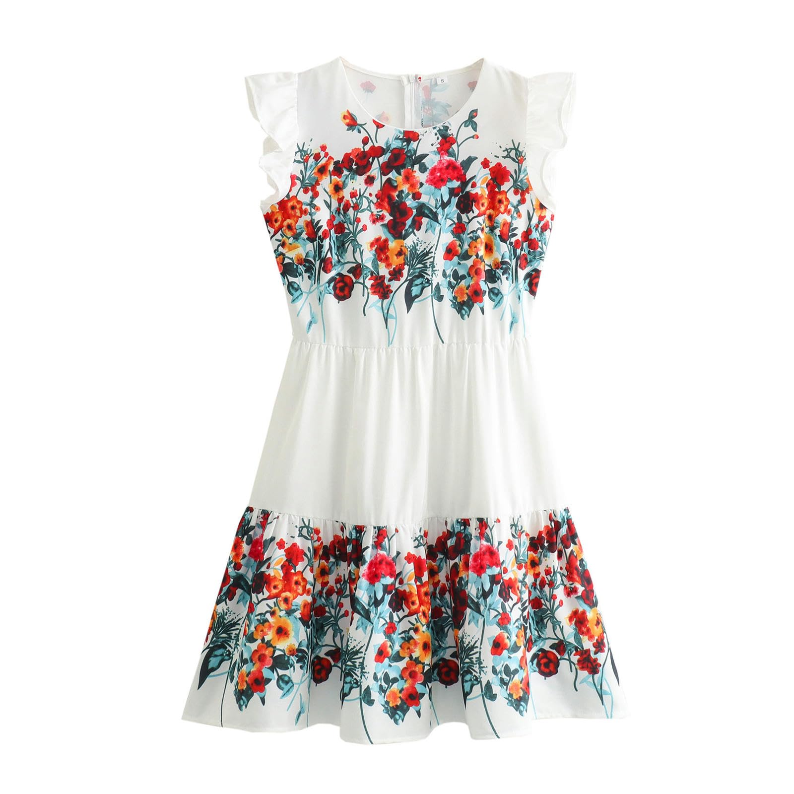 Robe sans manches style pastoral pour rester fraîche en été