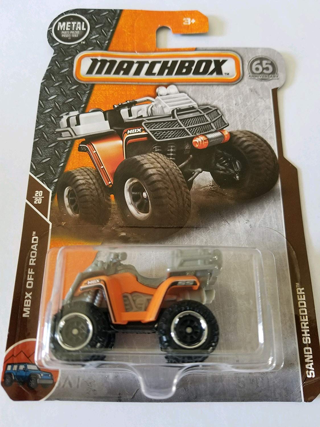 Matchbox 2018 MBX Off Road Sand Shredder (ATV) 120/125, Orange