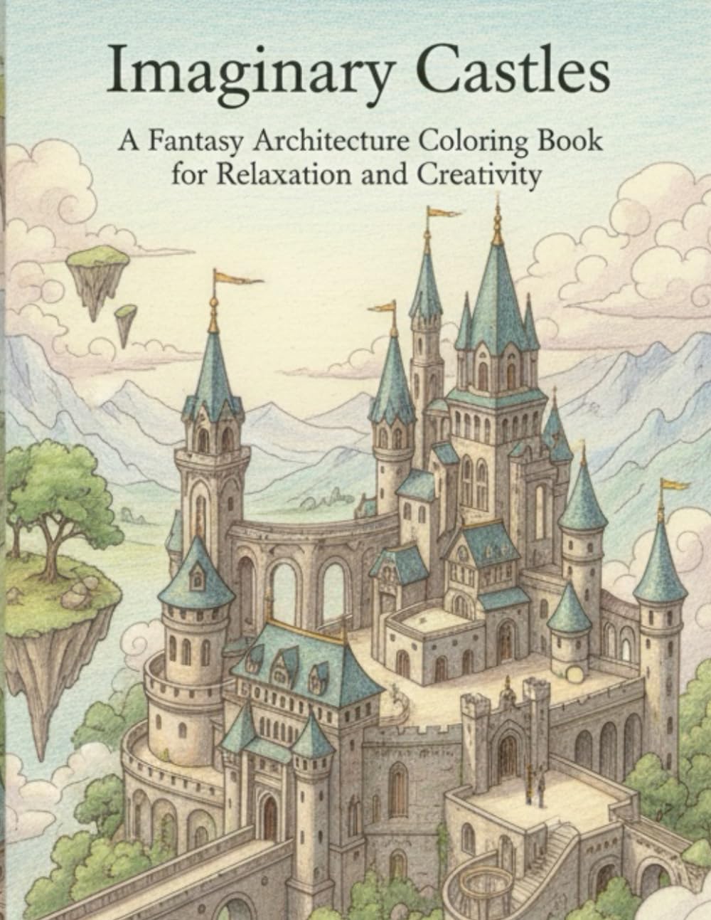 Imaginary Castles: A Fantasy Architecture Coloring Book for Relaxation and Creativity
