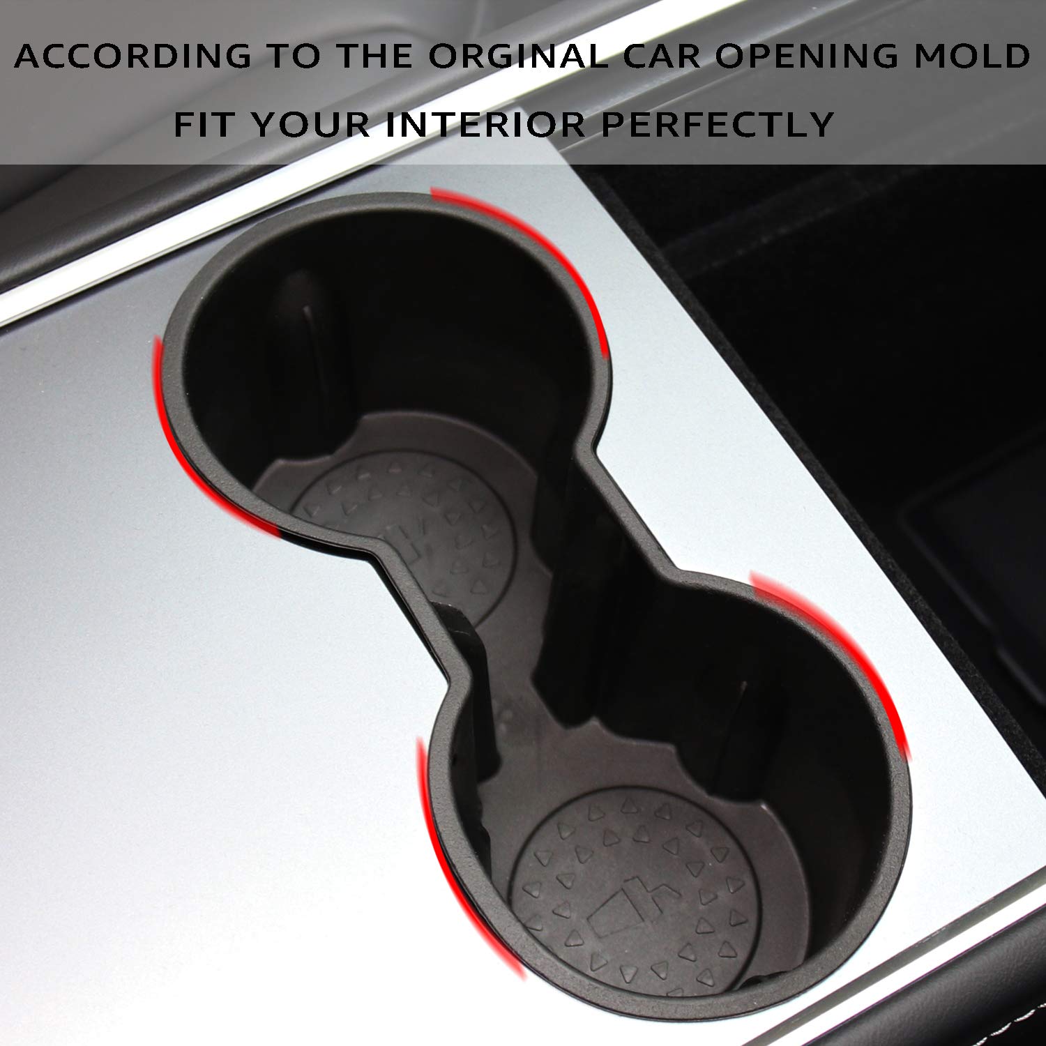 Motrobe 2022 2021 Tesla Model Y Model 3 Center Console Cup Holder