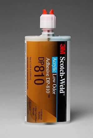 3M Scotch-Weld 31311 Tan Low Odor Acrylic Adhesive DP810, 200 mL