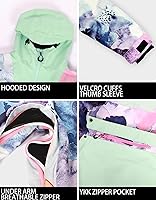 Vista 29 de Chaquetas de esquí para hombre, abrigos de snowboard para mujer, chaqueta impermeable para deportes de invierno, resistente al viento, cálida Todo