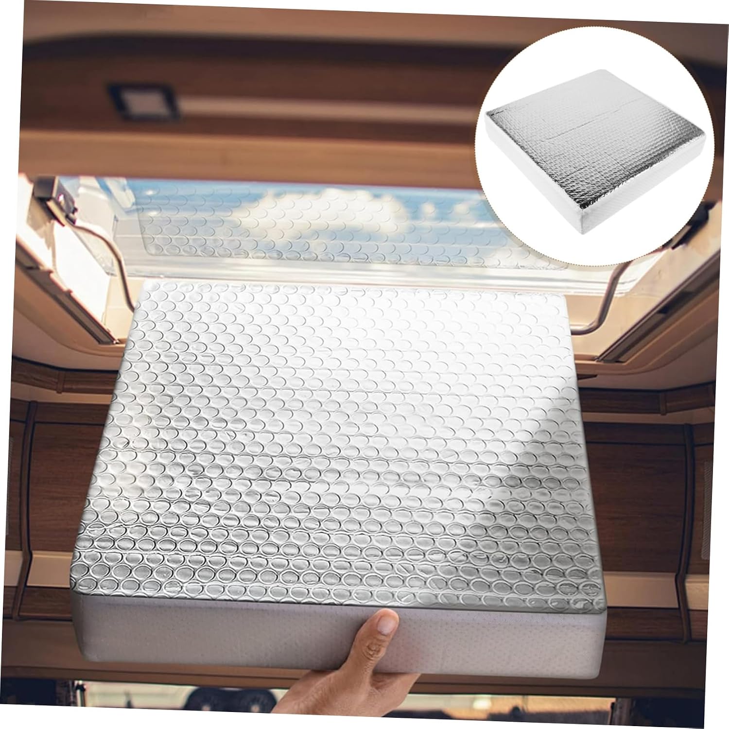 Alipis Rv Insulator Cover Reflective Vent Insulator for Camper Blocks Sunlight Maintains Ventilation Keeps Interior