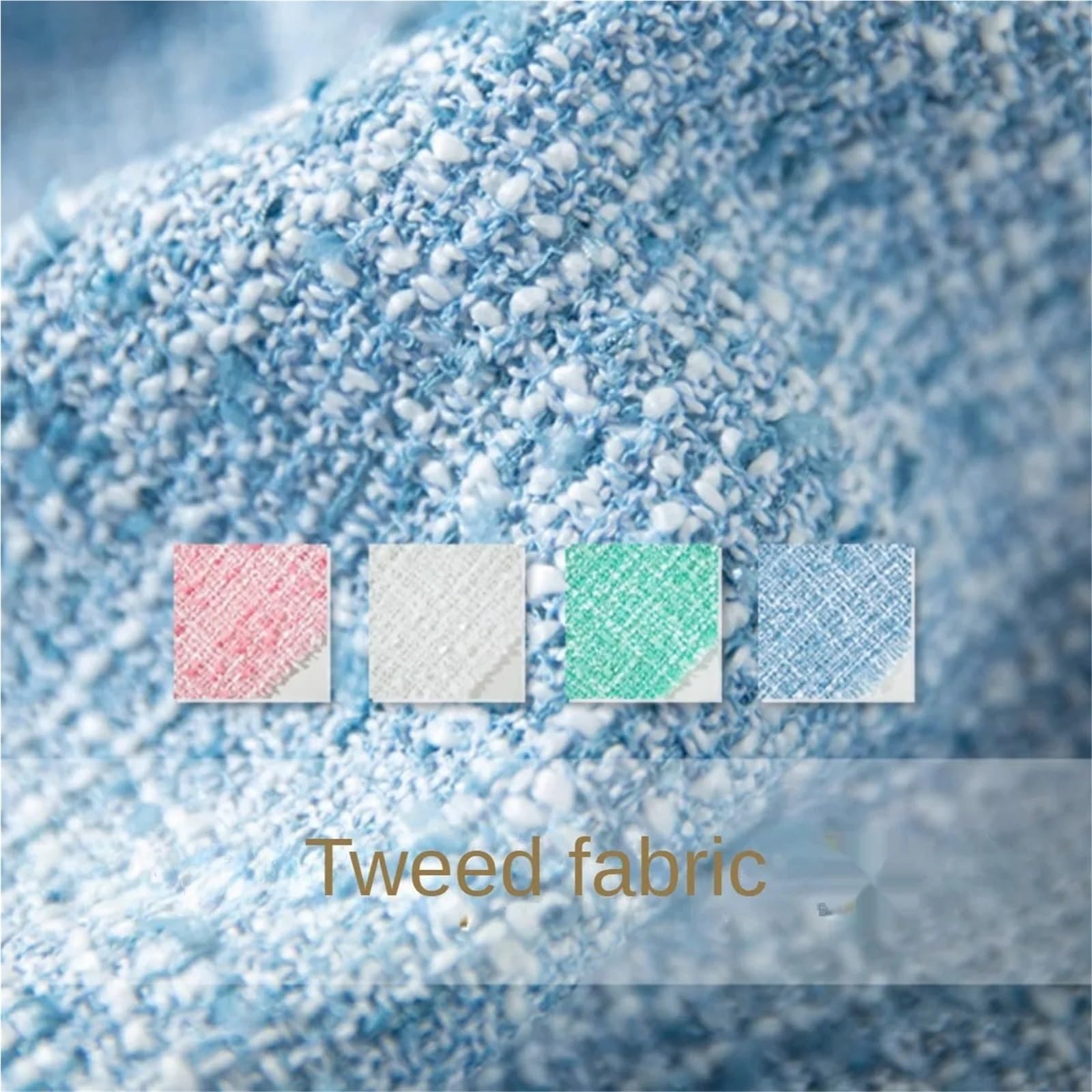 Tkanina tweedowa, Tkanina poliestrowo-bawełniana tweedowa wielokolorowa 100 cm na 150 cm(Color-04)