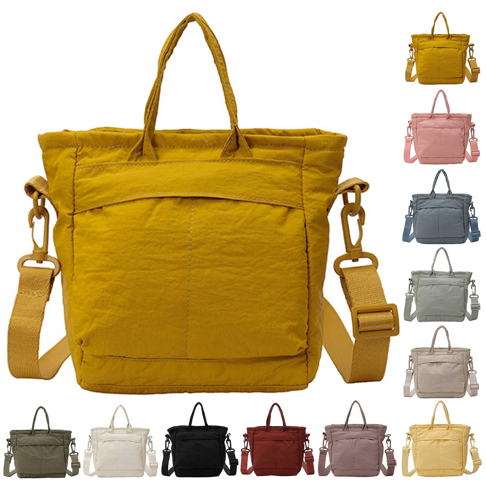 Borsa da lavoro da donna in nylon, grande capacità, | EcoGleam Borsa da donna in nylon, tracolla regolabile, grande capacità, borsa da viaggio per cosmetici