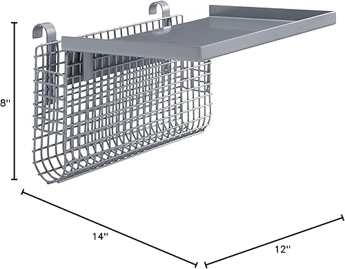 Miniatura 61 de Walker Edison Timothee - Litera de tamaño matrimonial sobre escritorio para la computadora, de metal, tamaño matrimonial, color blanco Blanco,Negro