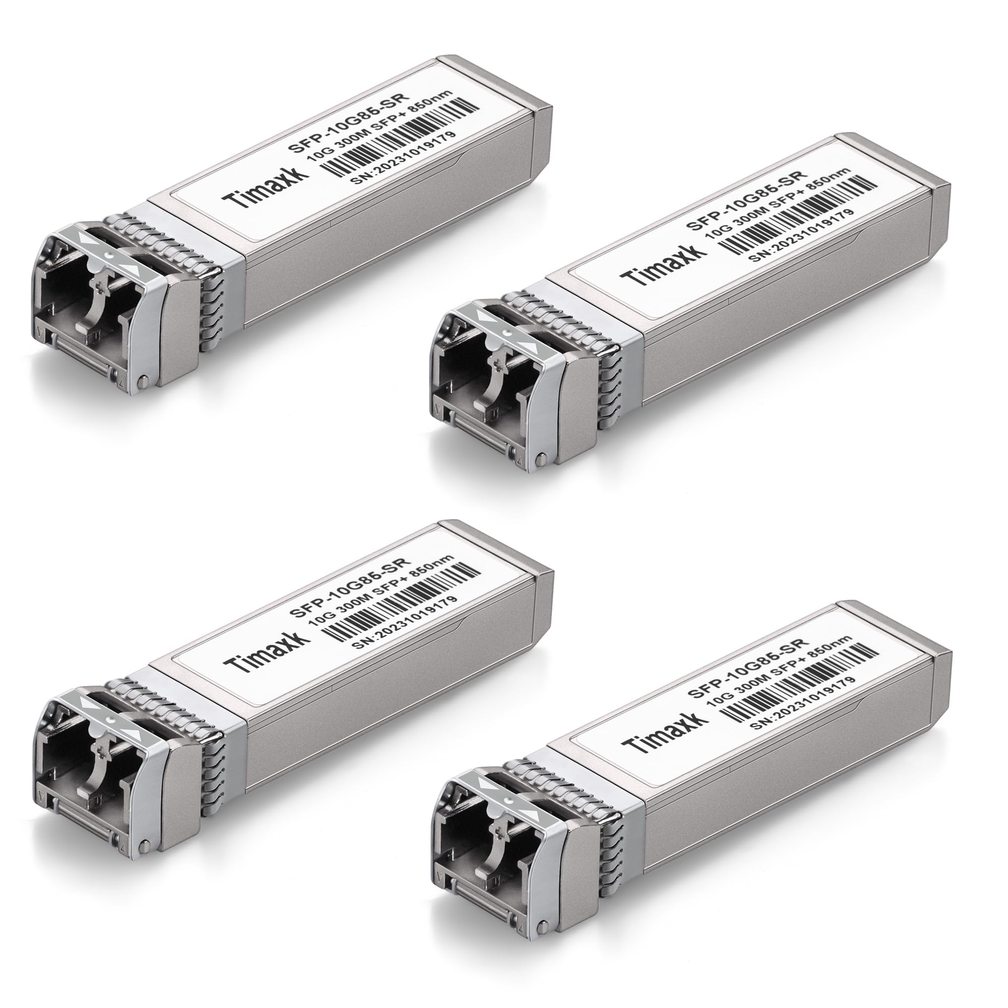 4Pack 10GBase-SR SFP+ Transceiver, SFP Multi-Mode Fiber LC Module, 10G 850nm MMF up to 300 Meters, Compatible with Cisco, Ubiquiti, Mikrotik, D-Link, Netgear, Qnap, Linksys and More-image-23