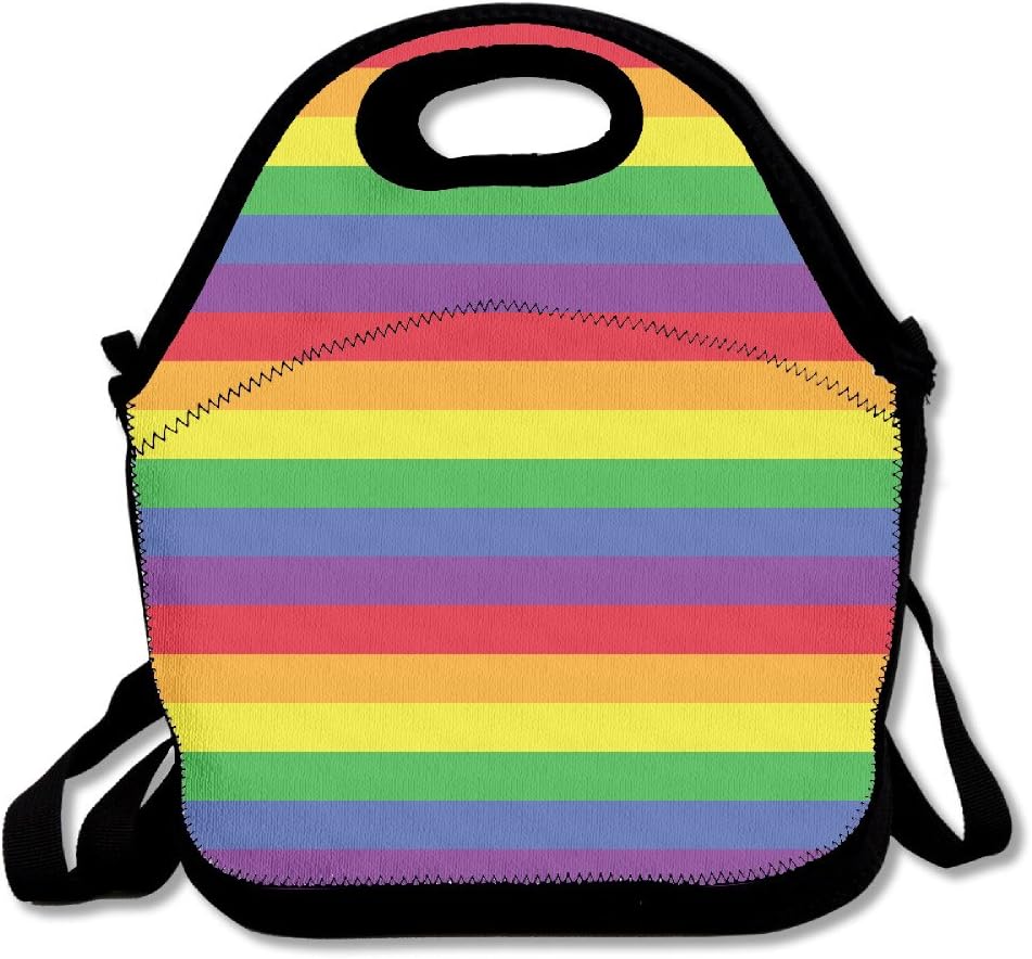 Rainbow Stripes Lunch Bag Lunch Tote