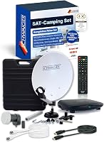 SCHWAIGER 9604 Camping Műholdas Rendszer Komplett Szett Vevővel és 10m Kábellel - small receiver 1