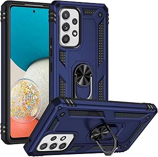 Verco Hybrid Armor Shiel - Carcasa para Samsung Galaxy A23 5G, extremadamente resistente con soporte magnético para dedo para Samsung A23, color azul