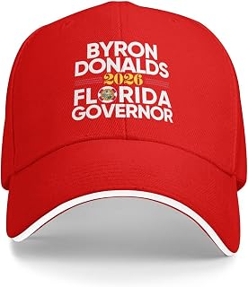 Byron-Donald's for Governor 2026 Hat Byron-Donalds Florida Cap Men Women Black