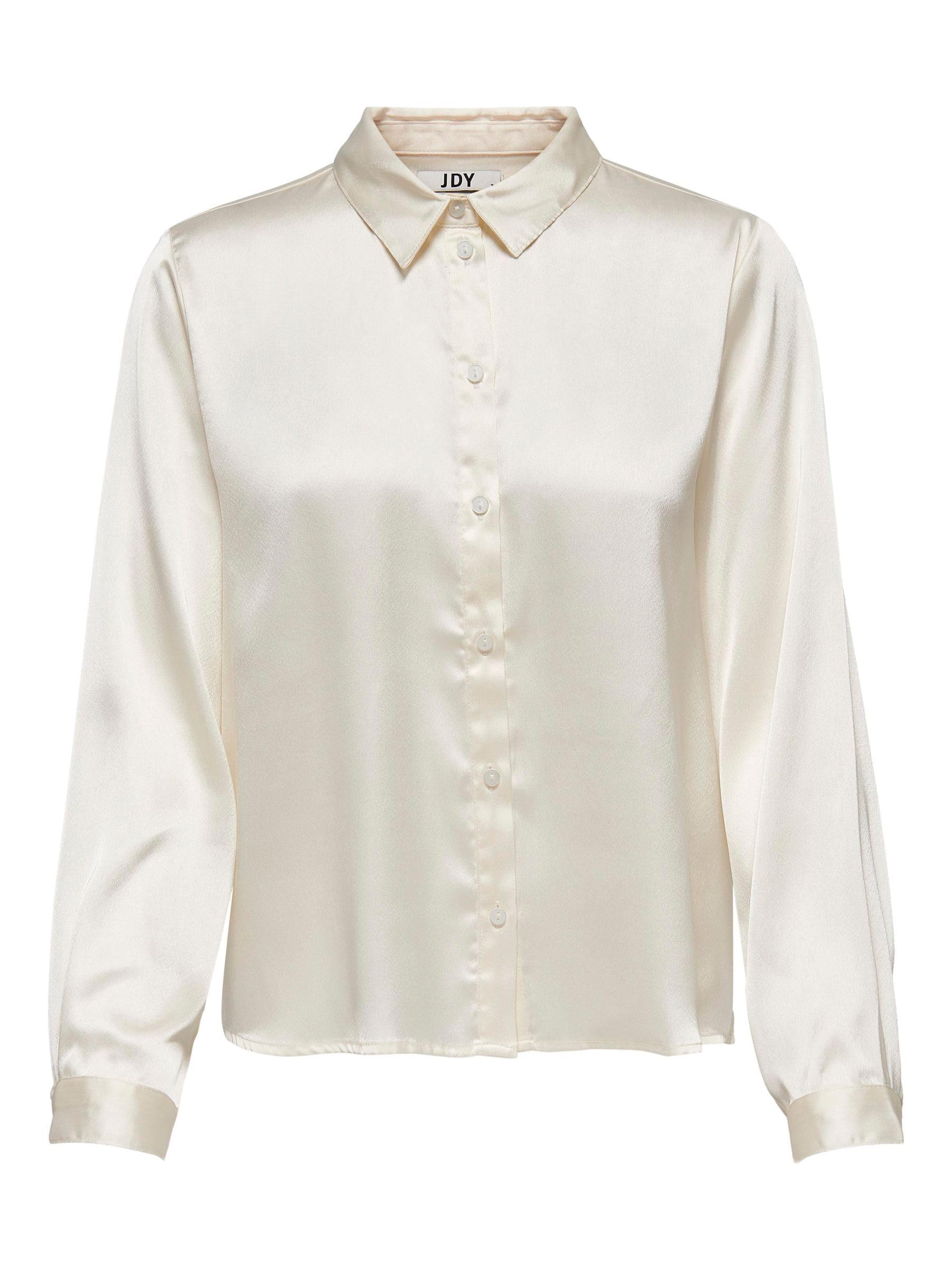 JdY fifi L/S Shirt WVN Noos, Cloud Dancer, 12