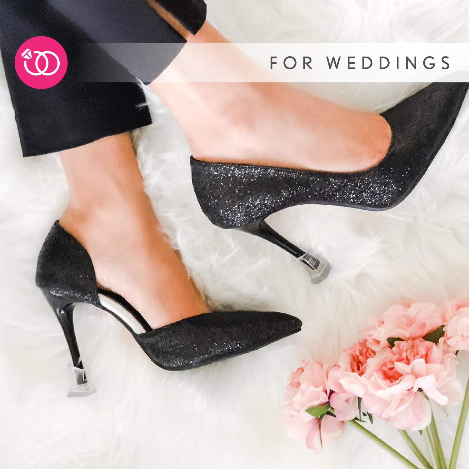 Solemates High Heel Protectors 3 Sizes STOPPERS for Outdoor Weddings