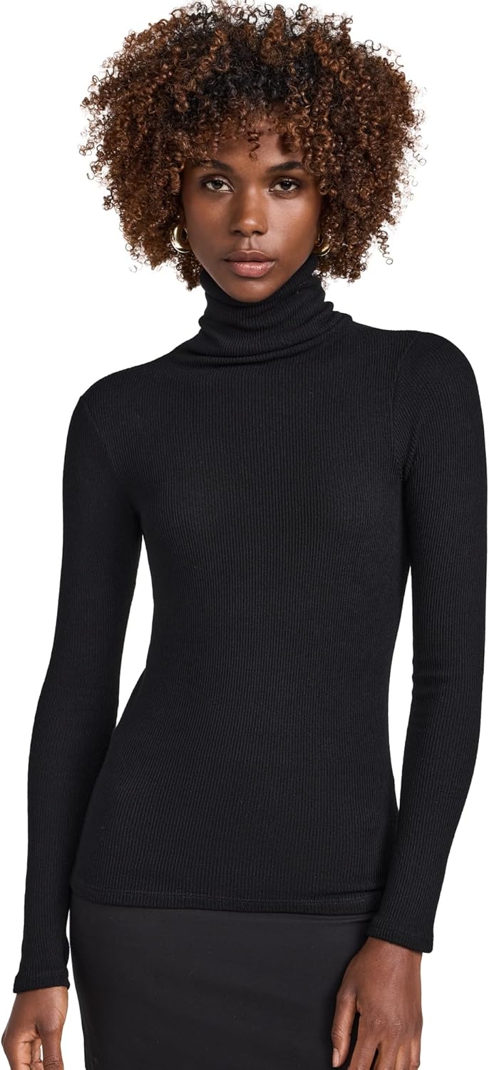 Enza Costa Women's Sweater Knit Turtleneck