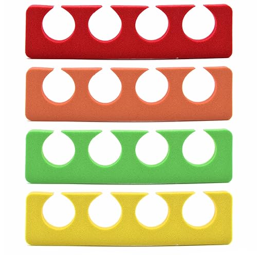Miniatura 6 de PrettyClaw Separadores de dedos para pedicura, separadores de dedos de los pies, separadores de uñas de espuma suave para esmalte de uñas, 4