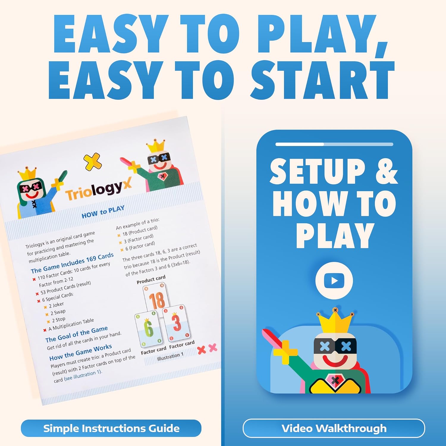 Multiplication Game for Kids – Interactive Math Card Game That Builds Confidence in Times Tables | Ideal Multiplication and Division Games for 2nd 3rd 4th 5th Grade Kids