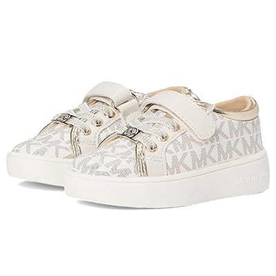 MICHAEL Michael Kors Kids Jem Ralley Ps (Toddler) Girls Shoes Vanilla/Pale Gold
